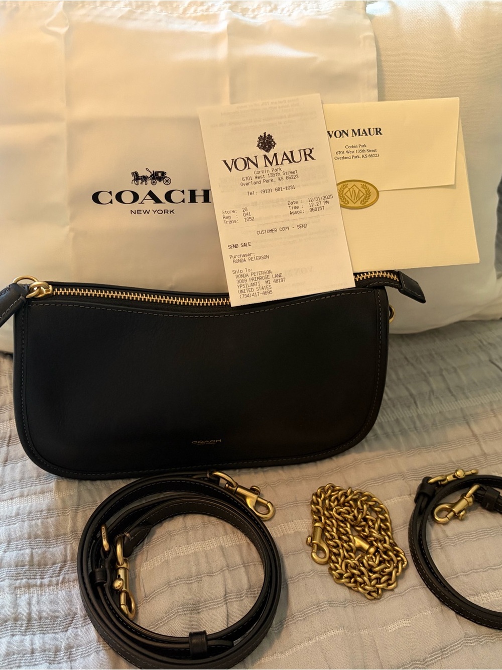 Coach Waverly Black Brand New